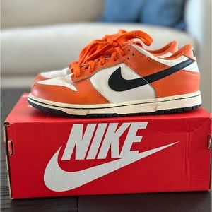 Nike Dunk Low “Halloween” Phantom Black Safety Orange 2.5 Youth